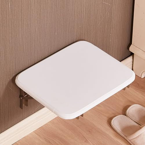 Platzsparender Klappbarer Wandhocker, Holz Wandmontierter Stuhl, unsichtbarer Badezimmersitz für Senioren, Behinderte, Schwangere, Erwachsene, Faltbares Design für einfache Lagerung