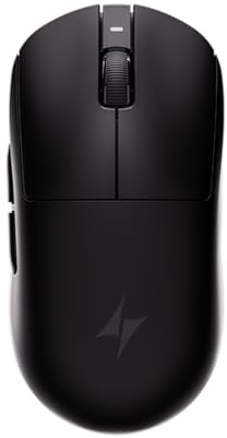 ATK Dragonfly A9 Plus Souris Gaming sans Fil - Noir | 57 g Ultra-Légère, Capteur PAW3395, 26 000 DPI, Polling 1 000 Hz, Batterie 240 Heures, 2,4 GHz/BT/Filaire, pour PC/Mac