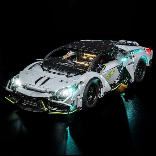 LocoLee Led Light Set Compatible with Lego 42214 Lamborghini Revuelto Super Sports Car Led Decoration Lighting Kit Compatible with Lego 42214 Building Blocks Model,Only Lights Set,No Model