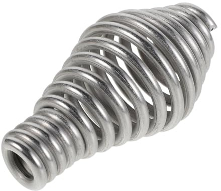 LOLIPPYY Mango De Resorte De Acero Inoxidable Para Estufa De Leña Y Chimenea Repuesto Cónico De Un Solo Lado Para Parrilla Caldera De Pellets Y Gabinete 3.34 X 1.65 X 1.65 in