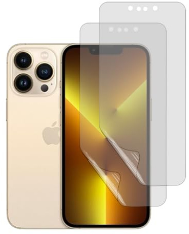 HYVICYROT 2 Stück Matt Hydrogel Displayschutzfolie für iPhone 13/13 Pro, TPU Entspiegelt Anti-Kratzer Anti-Fingerabdruck Hochempfindliche Schutzfolie