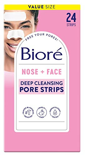 Biore Deep Cleansing Pore Strips Combo Pack, 24 Count Strips