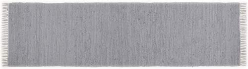 Theko Happy Cotton Teppich 100% Baumwolle 650_Grey Galerie 70x250 cm
