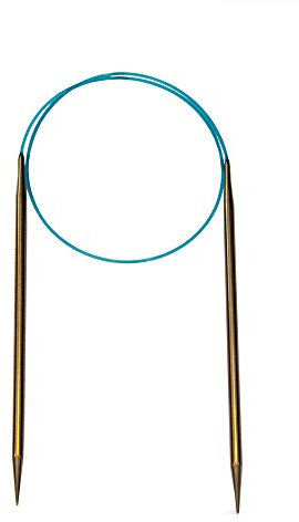 HiyaHiya Rundstricknadel, Edelstahl, fixiert, zugespitzt, 80 cm x 2 mm