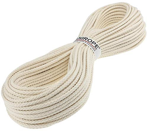 Rope-shop cuerda algodón 4 mm 50 m trenzado color natural (Beige)