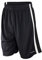 Spiro Basketball Quick Dry Shorts - Black/ White - 3XL