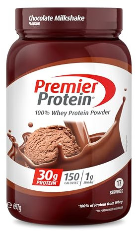 Premier Protein - Whey 100 Percent Protein Powder - Chocolate Milkshake - 697g