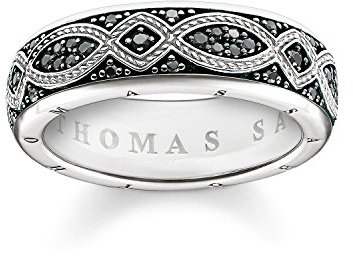 THOMAS SABO Bandring Love Knot 925er Sterlingsilber, Geschwärzt