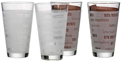 Ritzenhoff & Breker Latte Macchiato Gläser-Set Chicco, 4-teilig, satiniert, Klar, Santiniert