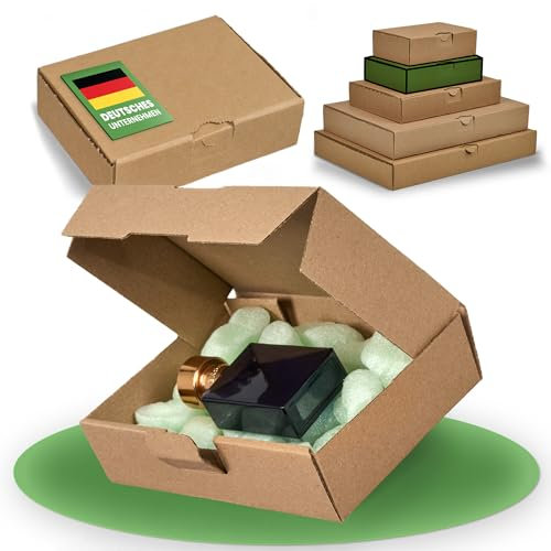 smiley pack 25x Maxibriefkartons 180x130x45mm Braun Größe und Menge wählbar Versandkarton Warenpost Warensendung Büchersendung Postkarton DHL Hermes DPD GLS UPS Deutsche Post (25 Stück Braun)