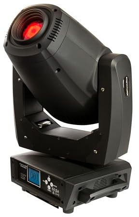 lightmaXX VECTOR SPOT ZOOM 2.0 Spot Head, Moving Head Spot mit Zoom von 11° bis 25°, 230 Watt LED-Lichtquelle, 2 Goboräder, motorisierter Fokus, 7 Farben plus Weiß, inkl. Omega Bracket