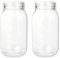 Schramm® Keimglas für Sprossen mit Gestell 750 ml Sprossenglas Keimgerät inkl. Deckel, Ständer und Halter Ersatzgläser Ersatzdeckel Keimgläser Set Keim Glas, Größe:2 Ersatzgläser ohne Deckel