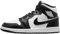 Nike Air Jordan 1 Mid-Top Herren-Schuhe, Weiß/Schwarz-mehrfarbig, 46 EU