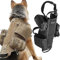Taktisches Hundegeschirr Mit Beutelweste, K9-Militär-Hundegeschirrweste, Verstellbares Outdoor-Trainings-Molle-Hundegeschirr, Taktische Haustierausrüstung.,BK,S,YUYANAIAI