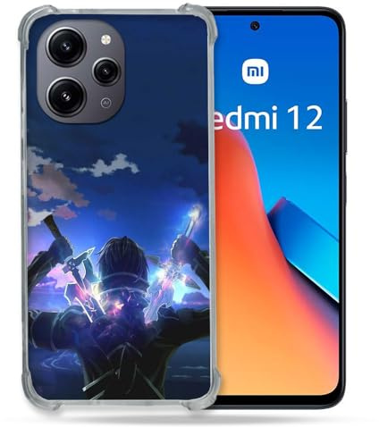 Cokitec Verstärkte Schutzhülle für Xiaomi Redmi 12 5G Manga SAO Sword Art Online Epee