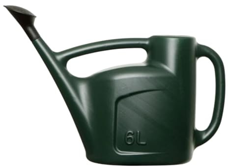 SOTL® Regadera de 6 L para exteriores, herramienta de jardinería perfecta para regar plantas, regaderas ligeras, jardinería, verano, con aspersor desmontable (verde)