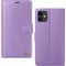 AIMOYU for iPhone 12 Case, Flip Wallet Leather Phone Case with [4 Card Slots] [Kickstand] [RFID Blocking] Magnetic Protective Shockproof Cover for iPhone 12 Phone Case - Purple