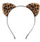 XVICO Leoparden-Stirnband Cartoon-Tier-Stirnband Kurzplüsch Haarreif Leopard Katzenohr Stirnbänder, Haarreif Damen Tier, Leoparden Ohrstirnbänder Hair Hoops, für Halloween Karneval Cosplay