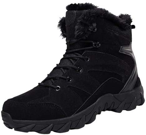 BGFIPAJG Black Friday Stivali Uomo Pelle con Tacco Stivaletti da Ballo con Tacco Basso Stivali Moto Uomo Blu Stivali Stretch Stivali con Risvolto E Zeppa Stivali Alti Neri Pelle