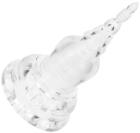 QUMIIRITY Estatua De Pagoda Acrílica para Decoración De y Escritorio Adorno Multifuncional De Vintage Accesorio Zen para y Jardín