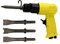 Air Hammer, Small Derusting Pneumatic Tool 120MM Air Hammer Professional Hand-held Pistol Air Shovel with 4 Chisel Sets Rivet Gun(Rivet Heads Set)