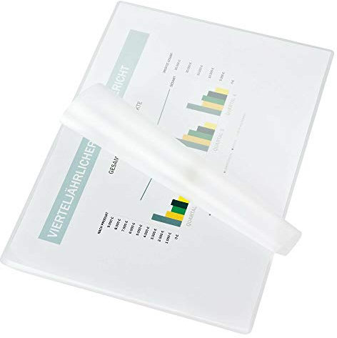 1-PACK Laminierfolien für Kreditkarten 54 x 86mm, 2x 125 mic, 100 Stück