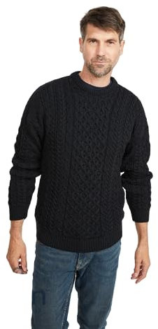 Aran Pullover (Large, Charcoal)