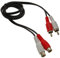 CablesOnline 3ft 2-RCA Male to 2-RCA Female Red/White Audio Extension Cable, (AV-E403RW)
