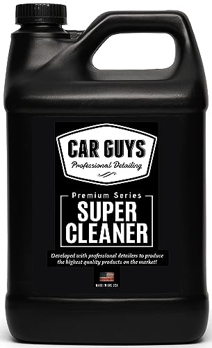 CAR GUYS Super Cleaner Recharge de 3,8 l | Nettoyant efficace pour intérieur de voiture | Nettoyant pour siège de voiture en cuir | Détachant pour tapis, tissus d'ameublement, tissu et bien plus