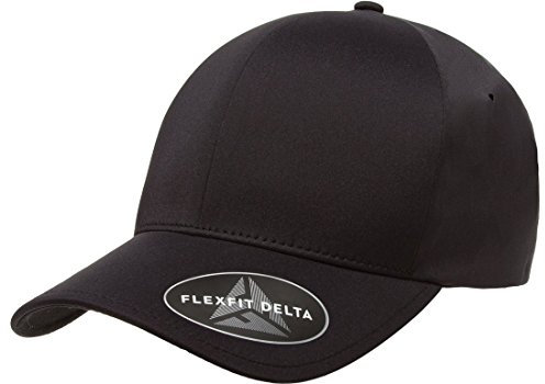 Flexfit Herren Delta Seamless Cap Hut, Schwarz, S-M