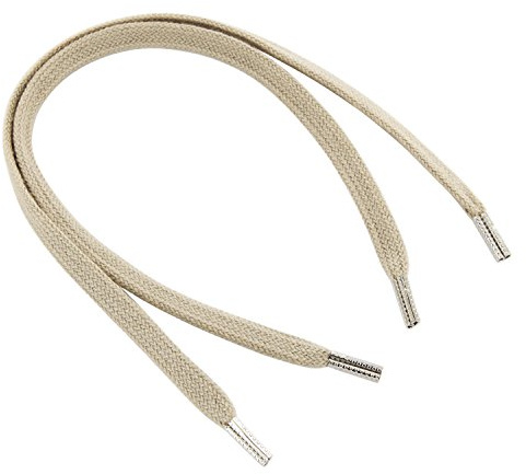 REMA 1 Paar Schnürsenkel Creme - flach - schmal - ca. 5 mm breit von 5 cm - 300 cm
