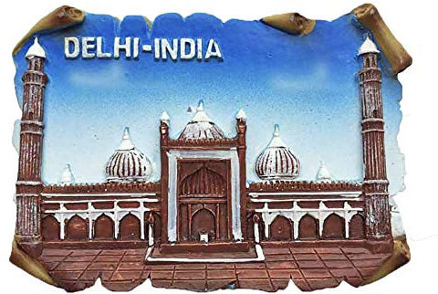 Delhi Indien Jama Masjid Kühlschrank Magnet Tourist Souvenir Reise Aufkleber, Indien Kühlschrank Magnet, Haus und Küche Dekoration Kollektion von China