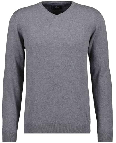 RAGMAN Herren Strickpullover mit V-Ausschnitt, Baumwolle/Kaschmir