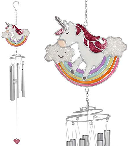 Magisches Regenbogen-Einhorn-Windspiel für Zuhause, Garten, Sonnenfänger
