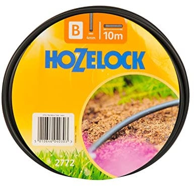 Hozelock 100-003-125 Micro Tube 25m 4mm, Black