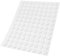 Adsamm® / 108 x Selbstklebende Filzgleiter/Weiß/ø 10 mm/Rund / 1.5 mm dünne Selbstklebende Möbelgleiter aus Filz