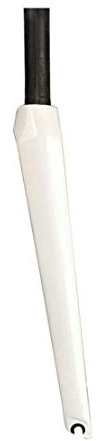 HIOD Kohlefaser Rennrad Gabeln 700C Fahrradgabel Voll Kohlenstoff Gerade Tube Fahrrad Gabel,White