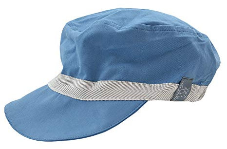 PICKAPOOH Schirmmütze Mika mit UV-Schutz für Kinder und Erwachsene Bio-Baumwolle, Jeans, Gr. 52