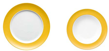 Thomas Tafelservice Set 2-tlg. - Sunny Day Yellow/Gelb Speiseteller Suppenteller -