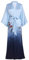 BABEYOND PRODESIGN Satin Femme Robes de Chambre et Kimonos de Mariée Robes de Chambre Soie Court Kimono(Bleu)