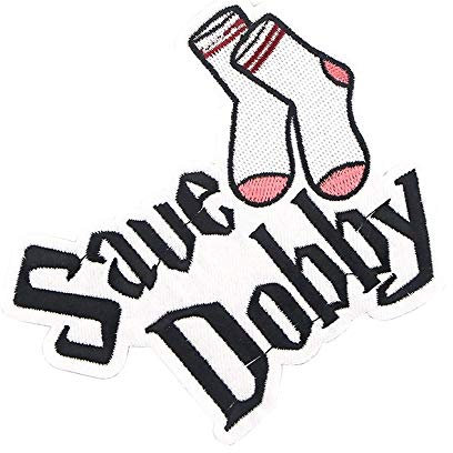 Save Dobby Iron on Clothing Patch HP Wizard School Applique Magic Merchandise