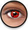 FXEYEZ Lentilles Anime Rouge, Lentilles à Motif Doux pour Déguisement, SANS CORRECTION, 2pcs 1 Paire - Déguisement en - Rouge, Lentilles de Contact pour Halloween