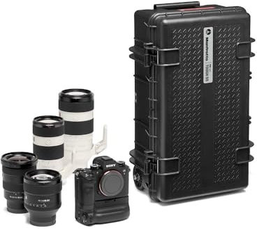 Manfrotto PRO Light Tough TH-55 HighLid, Hartschalenkoffer für Kamera, Fotokoffer, Handgepäck, Gepolsterter Koffer mit Hermetischem Verschluss und Vorgeformtem Schwamm, IP67-Zertifiziert, Wasserdicht