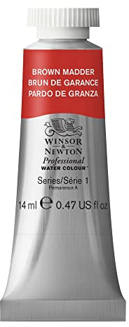 Winsor & Newton Professional Watercolour Paint, Artist Quality, Finest Pigments, Brown Madder, 14 ml Tube