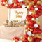DUGEHO Arco di Palloncini Set di 107 Palloncini Compleanno Palloncini Rossi, Bianco e Oro Palloncino,Palloncini elio per Compleanno, Matrimoni, Anniversari, Feste per Baby Shower