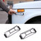 DIYUCAR 6 Stück/Set Aluminiumlegierung Frontscheinwerfer Rücklicht Schutzrahmen Abdeckung für NIVA Auto-Dekoration (Auto Blinker Lampenschirm)
