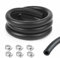 URAQT Kit Tubo Benzina 1 Metri Ø 10mm, Tubazioni e Tubi per Alimentazione Moto, Linea Gas Carburante con 6pcs Fascette Stringitubo, Tubazioni Benzina per Trasporto Benzina, Cherosene, Diesel, Olio