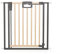 Geuther Türschutzgitter Easylock Plus | Treppenschutzgitter ohne Bohren Breite 88,5-96,5 cm | Türgitter Baby Holz-Metall | Kinderschutzgitter beidseitig öffnend | Kindersicherung | Natur-Anthrazit