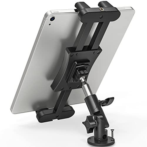 Jubor Soporte Tablet Coche Salpicadero, Soporte Tablet de Pared para iPad/iPad Mini iPhone, Todos Smartphones y Tablets 4.7-13.5, Soporte Tablet Camione para Cocina, Pared, Escritorio