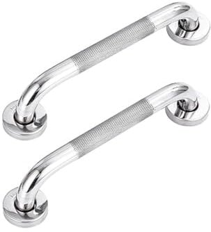 Oruiiju Barra de Agarre para Baño, Tirador de Baño Antideslizante de Acero Inoxidable 304 de 30 cm, Tirador de Seguridad, Tirador Auxiliar para Cocina, Dormitorio, Bañera, Ducha y Escalones